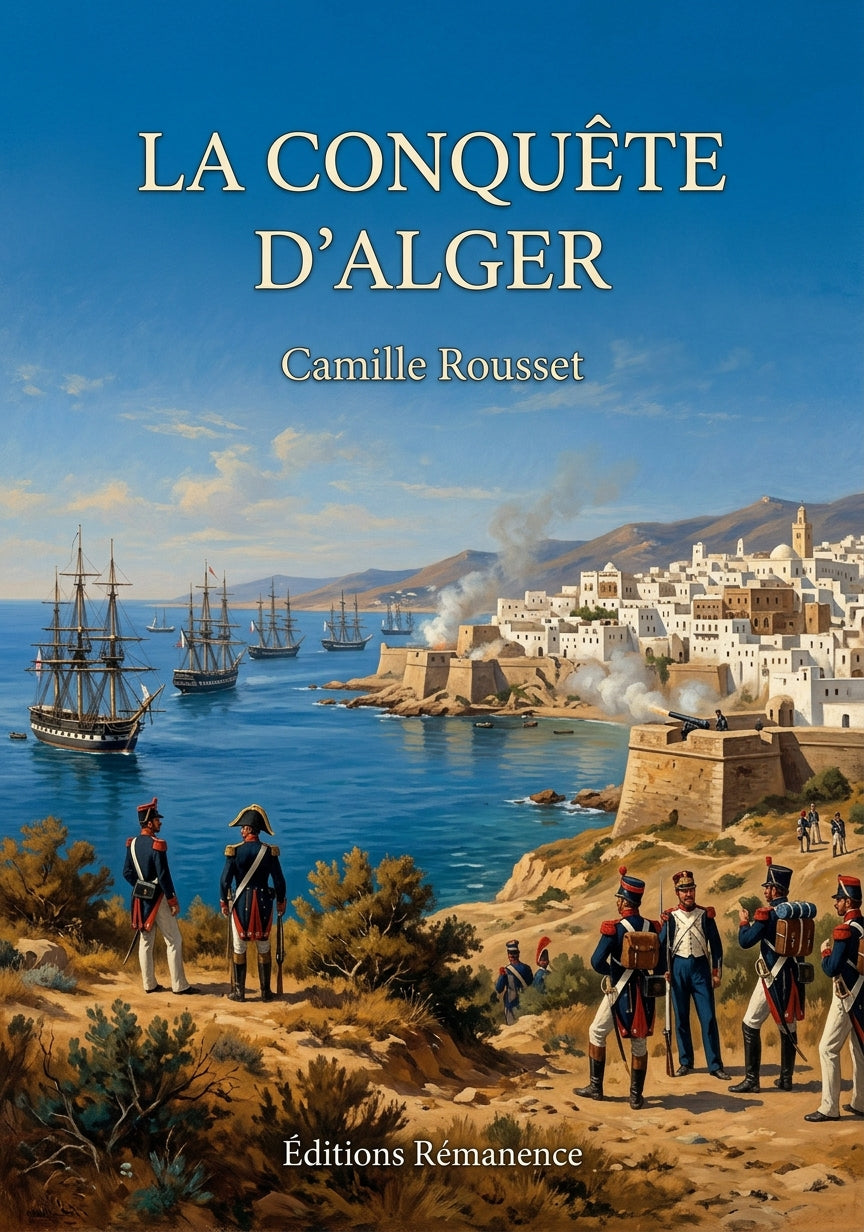 Livre La conquête d’Alger par Camille Rousset - Couverture - Editions Remanence