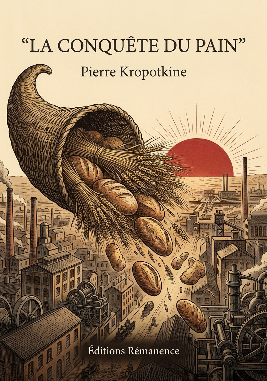 Livre La Conquête du pain par Pierre Kropotkine - Couverture - Editions Remanence