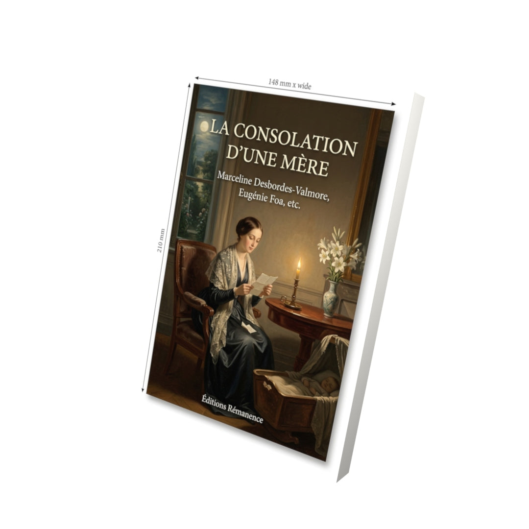 Livre La Consolation d’une mère par Marceline Desbordes-Valmore, Eugénie Foa, etc. - Vue 3D - Editions Remanence