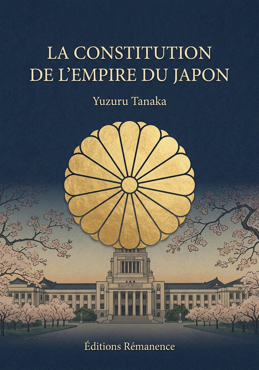 Livre La Constitution de l'Empire du Japon par Yuzuru Tanaka - Couverture - Editions Remanence