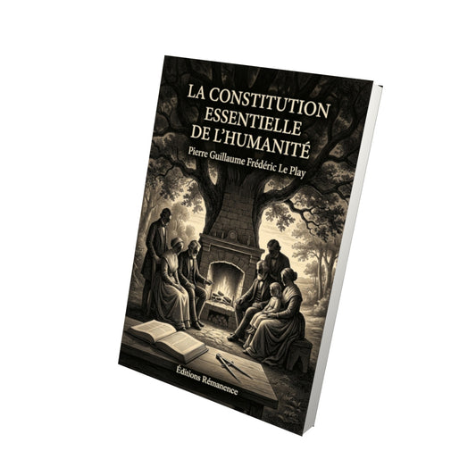 Livre La constitution essentielle de l’humanité par Pierre Guillaume Frédéric Le Play - Vue 3D - Editions Remanence
