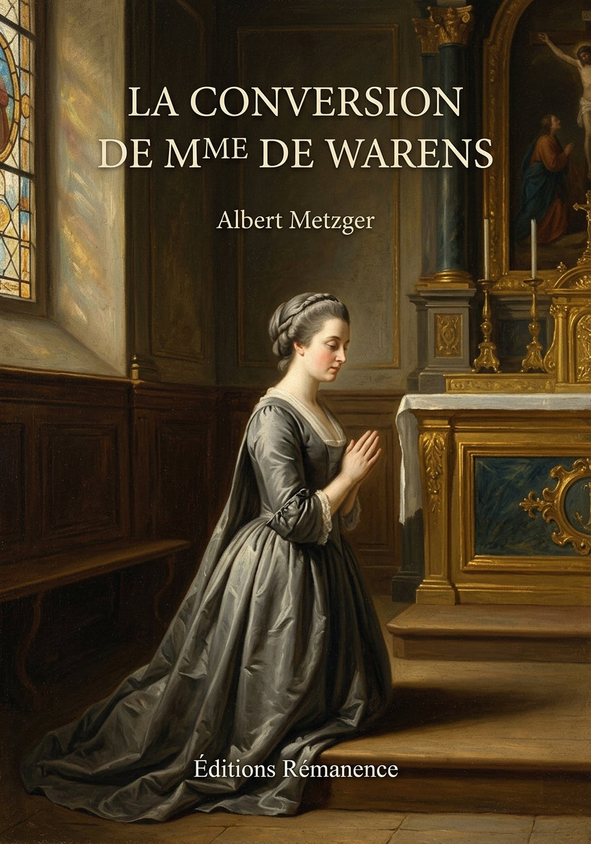 Livre La Conversion de Mme de Warens par Albert Metzger - Couverture - Editions Remanence