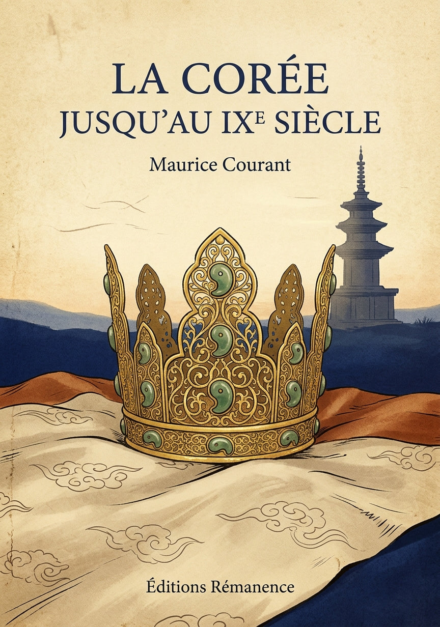 Livre La Corée jusqu’au IXe siècle par Maurice Courant - Couverture - Editions Remanence