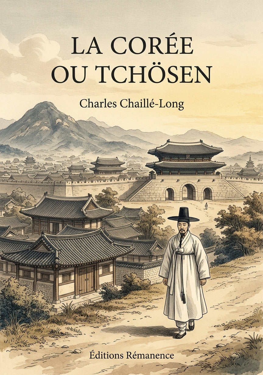 Livre La Corée ou Tchösen par Charles Chaillé-Long - Couverture - Editions Remanence