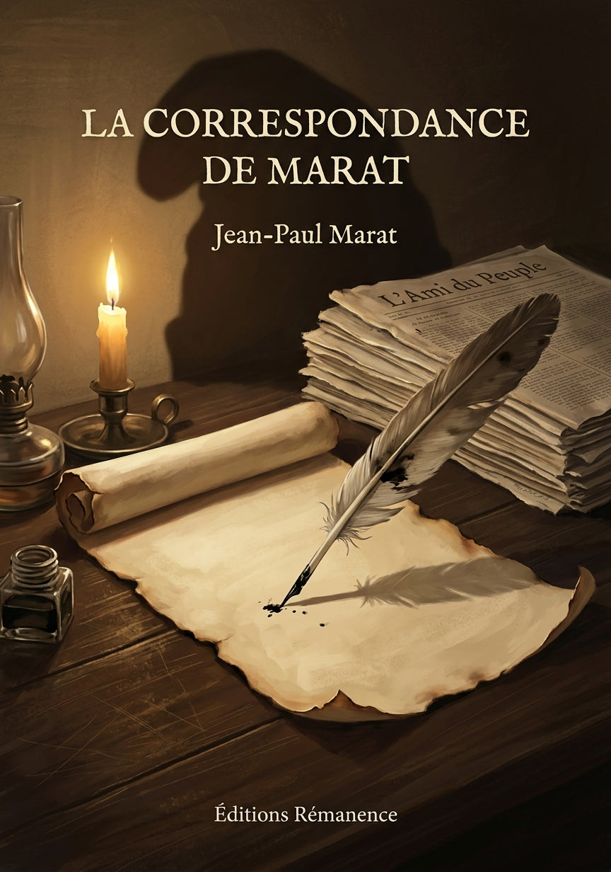 Livre La Correspondance de Marat par Jean-Paul Marat - Couverture - Editions Remanence