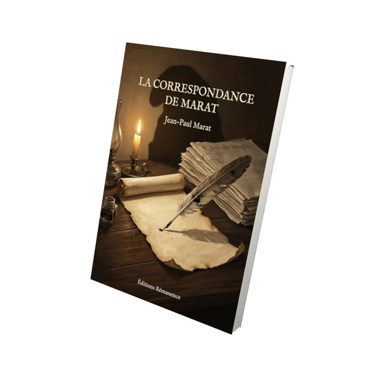 Livre La Correspondance de Marat par Jean-Paul Marat - Vue 3D - Editions Remanence