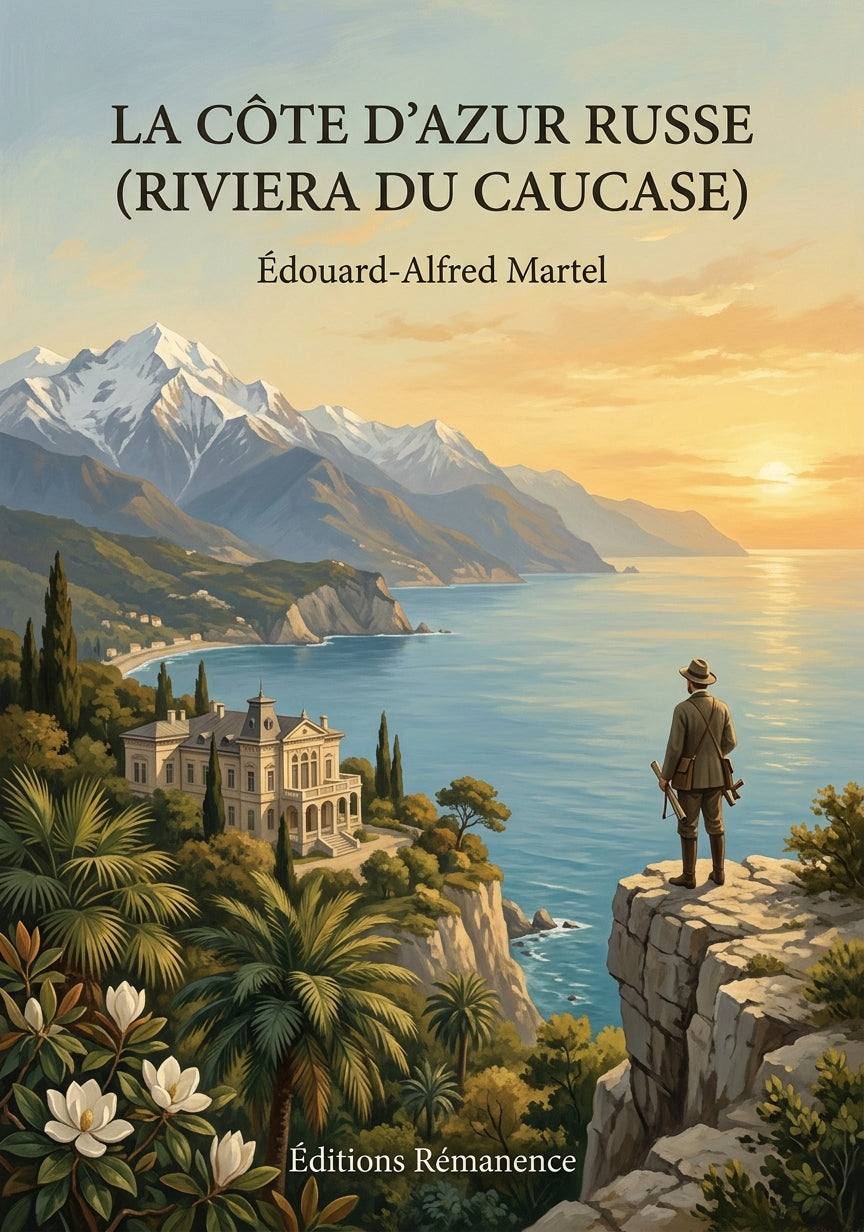 Livre La Côte d’Azur russe (Riviera du Caucase) par Édouard-Alfred Martel - Couverture - Editions Remanence