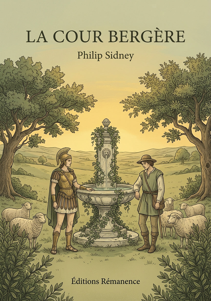 Livre La Cour bergère par Philip Sidney - Couverture - Editions Remanence