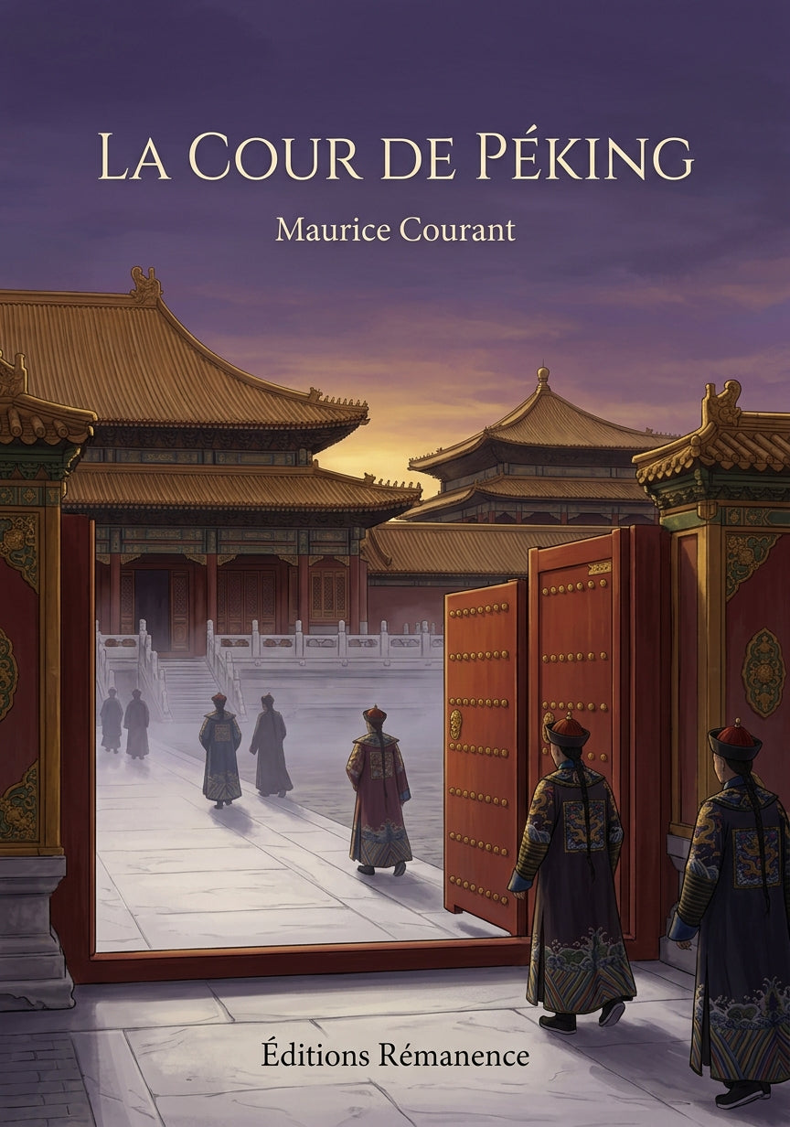Livre La Cour de Péking par Maurice Courant - Couverture - Editions Remanence