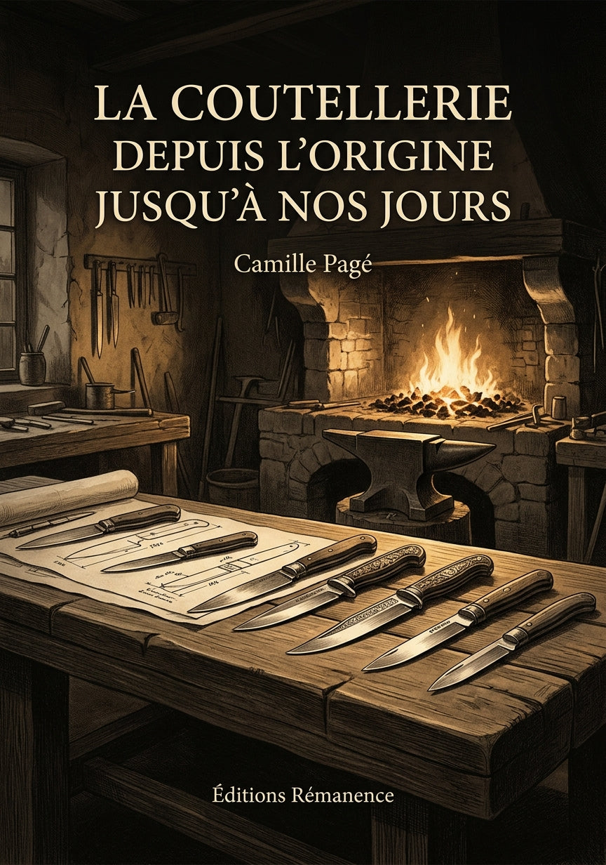 Livre La coutellerie depuis l’origine jusqu’à nos jours par Camille Pagé - Couverture - Editions Remanence