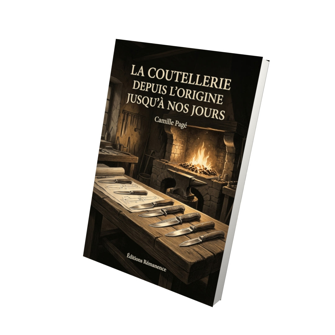 Livre La coutellerie depuis l’origine jusqu’à nos jours par Camille Pagé - Vue 3D - Editions Remanence