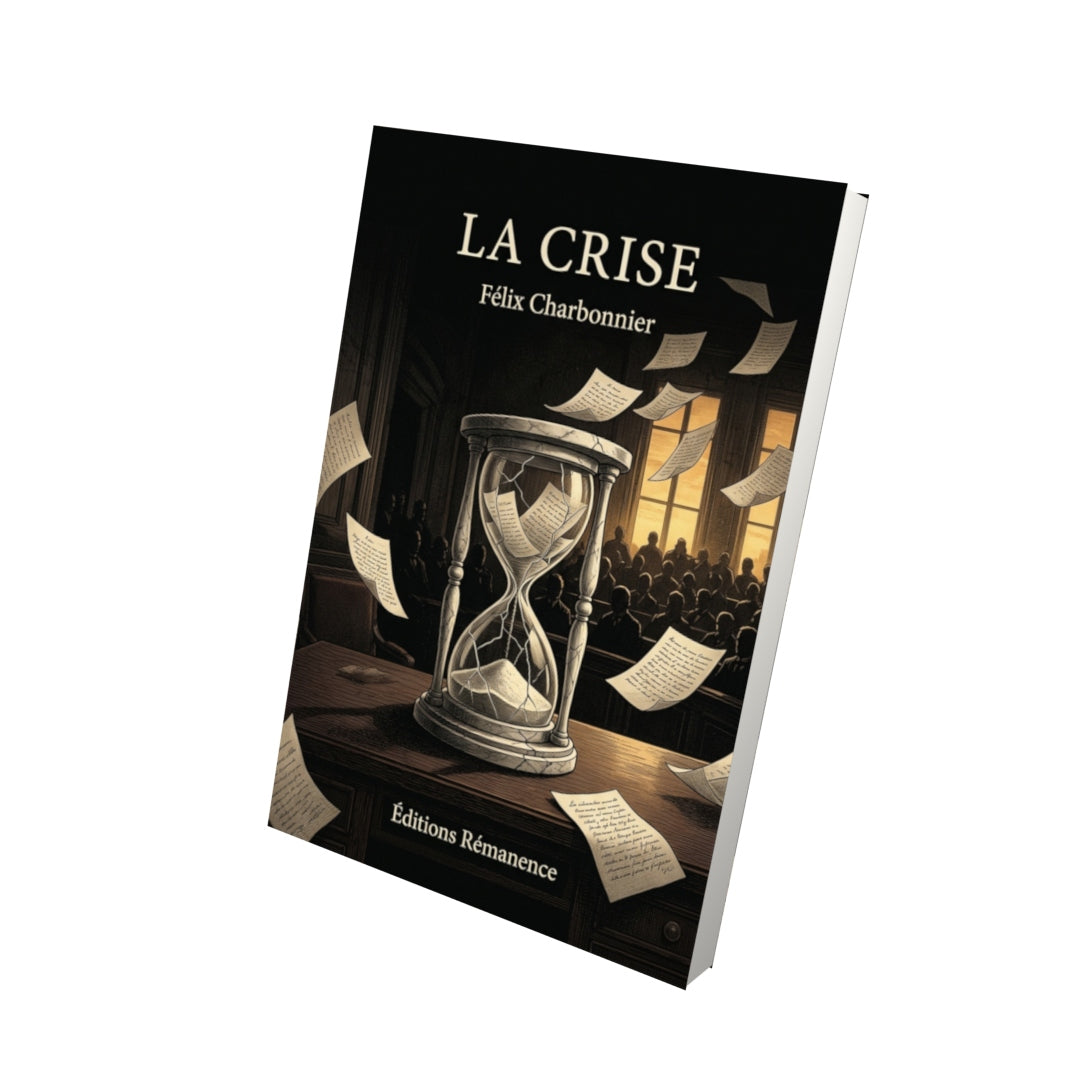 Livre La crise par Félix Charbonnier - Vue 3D - Editions Remanence
