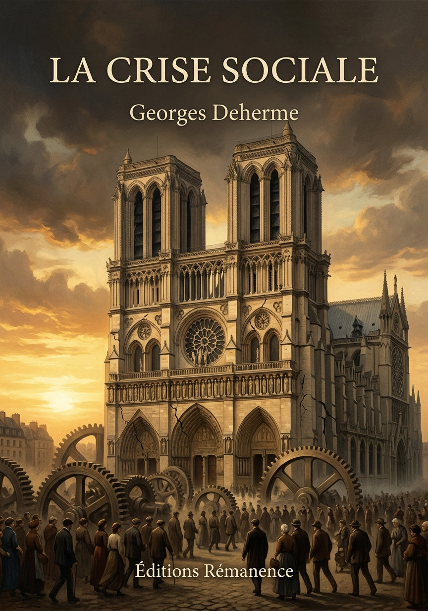 Livre La crise sociale par Georges Deherme - Couverture - Editions Remanence