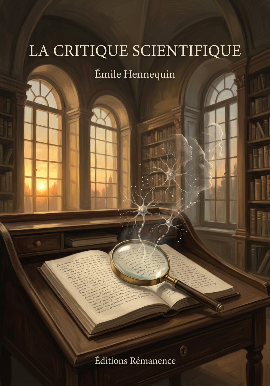 Livre La Critique scientifique par Émile Hennequin - Couverture - Editions Remanence