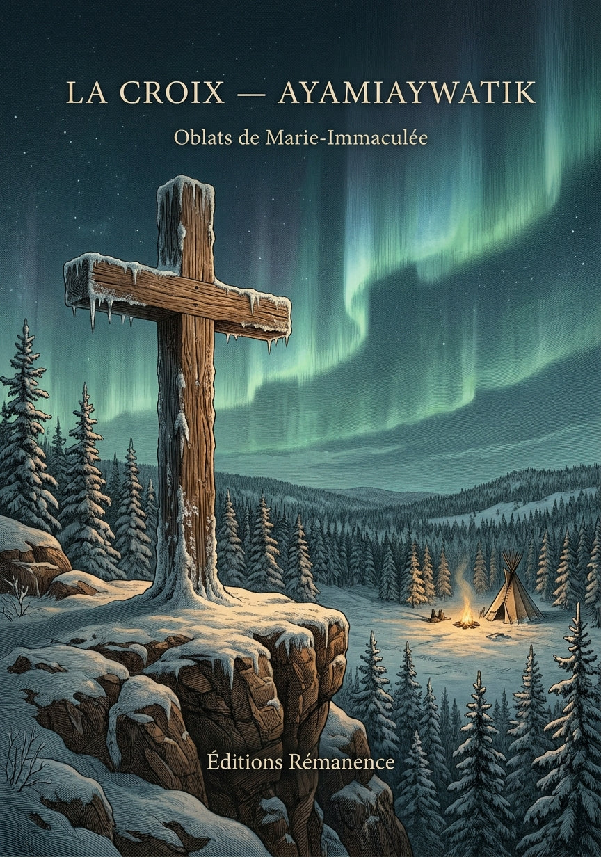 Livre La croix — Ayamiaywatik par Oblats de Marie-Immaculée - Couverture - Editions Remanence