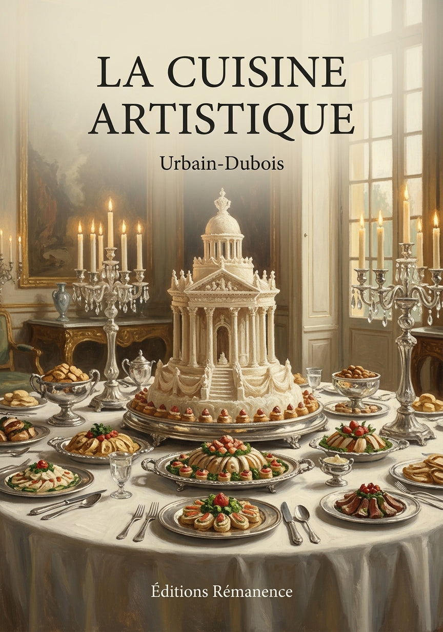 Livre La Cuisine Artistique par Urbain-Dubois - Couverture - Editions Remanence