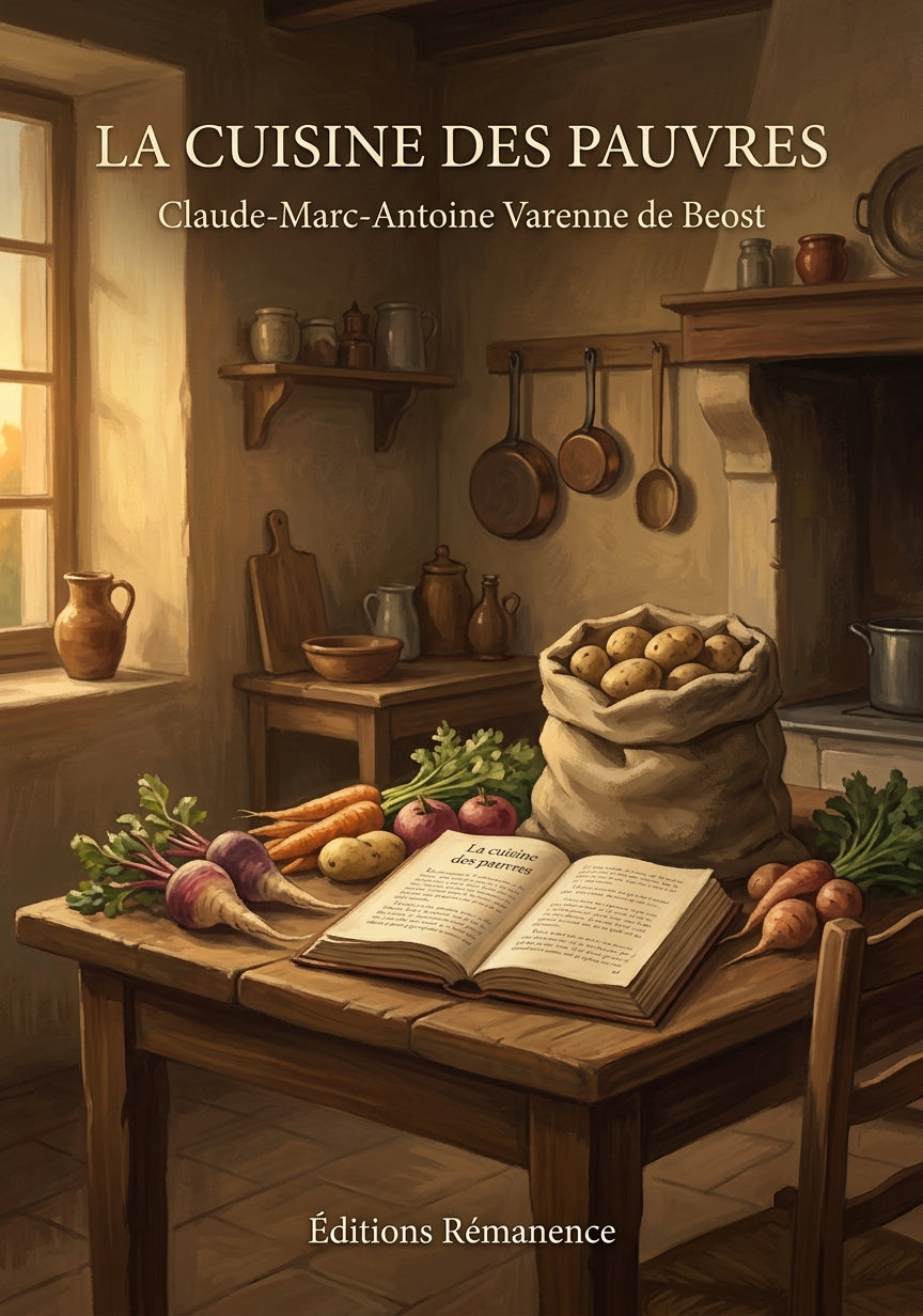 Livre La cuisine des pauvres par Claude-Marc-Antoine Varenne de Beost - Couverture - Editions Remanence