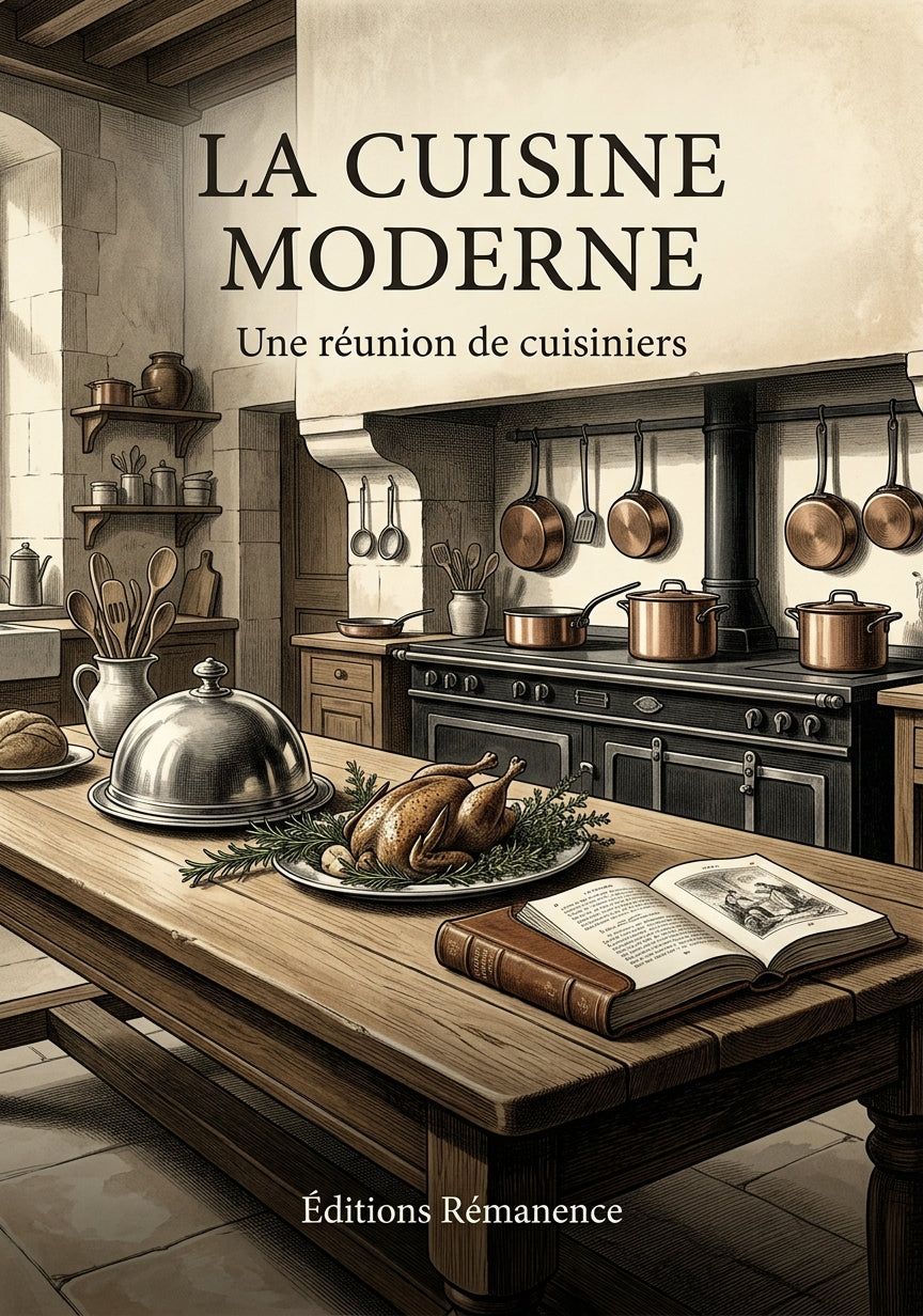 Livre La cuisine moderne par Une réunion de cuisiniers - Couverture - Editions Remanence