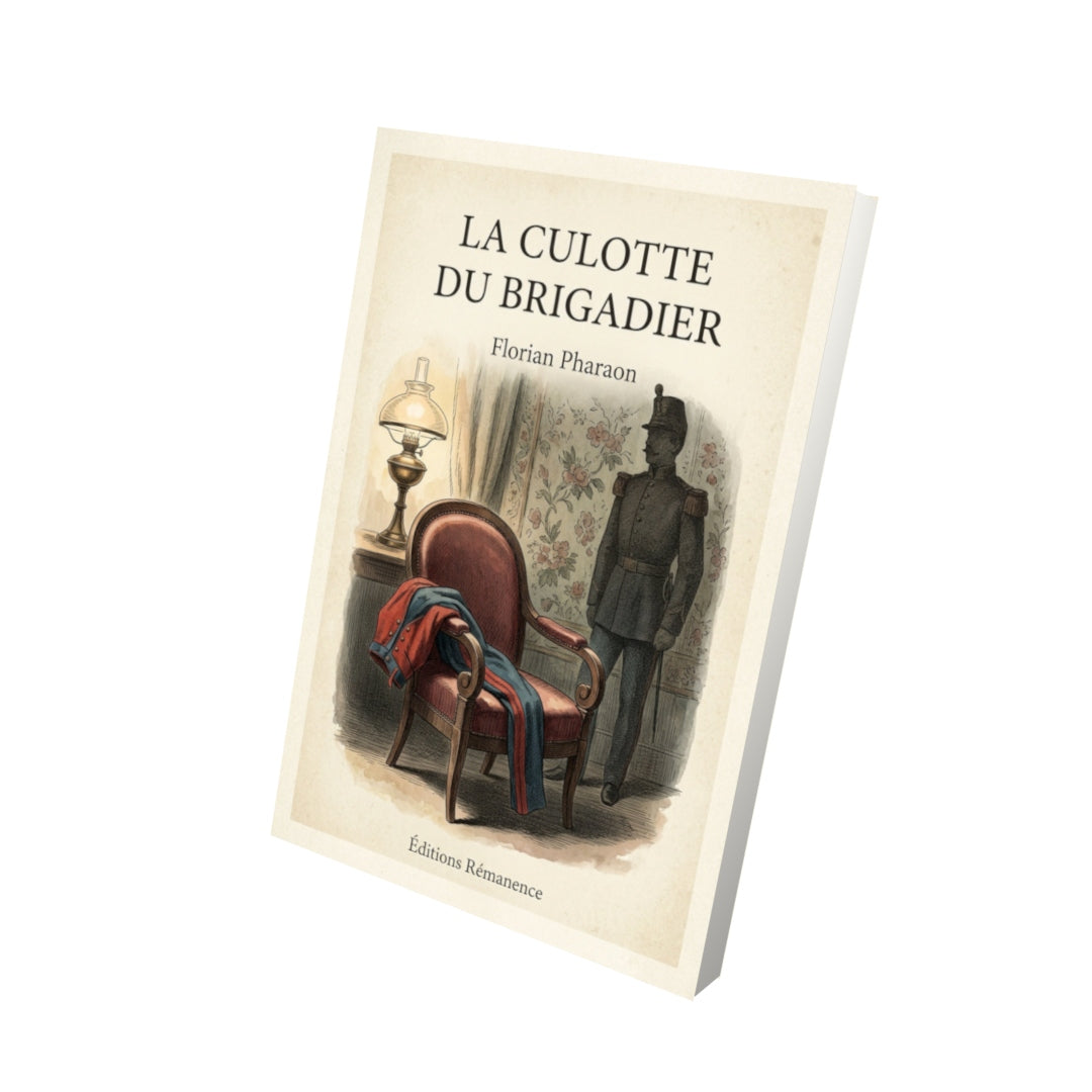 Livre La culotte du brigadier - Florian Pharaon - Vue 3D - Editions Remanence