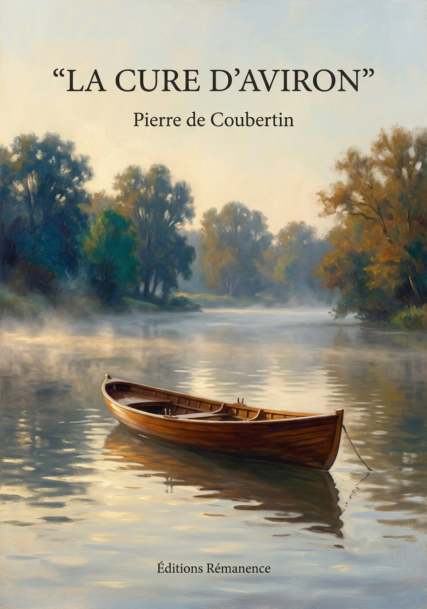 Livre La Cure d’aviron par Pierre de Coubertin - Couverture - Editions Remanence