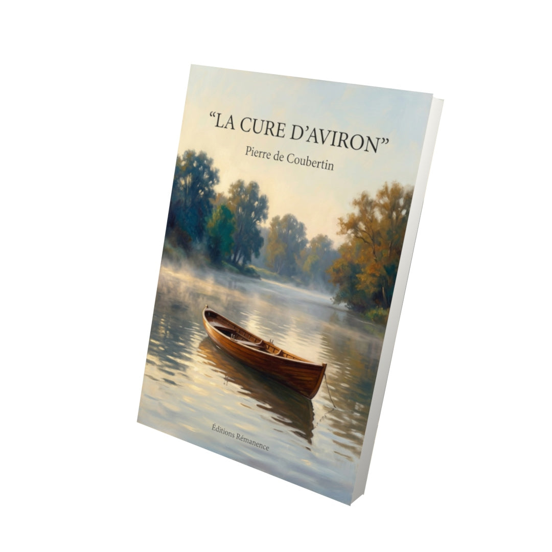 Livre La Cure d’aviron par Pierre de Coubertin - Vue 3D - Editions Remanence