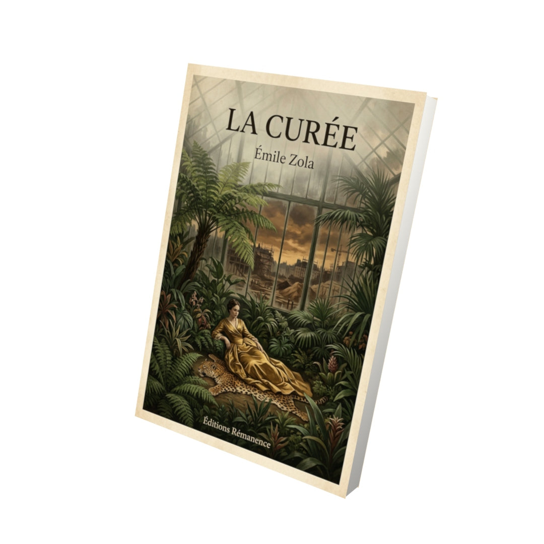 Livre La Curée - émile Zola - Vue 3D - Editions Remanence