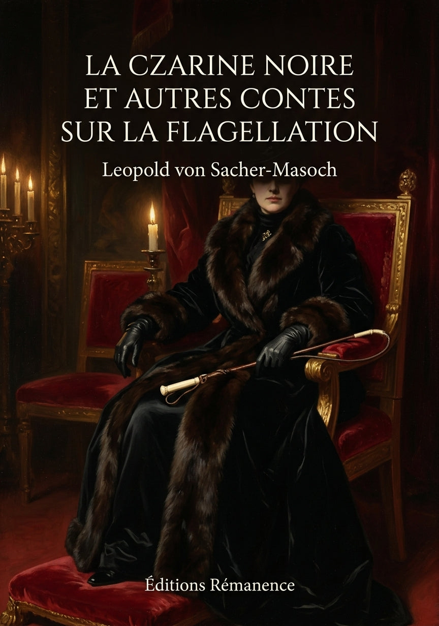 Livre La Czarine noire et autres contes sur la flagellation par Leopold von Sacher-Masoch - Couverture - Editions Remanence