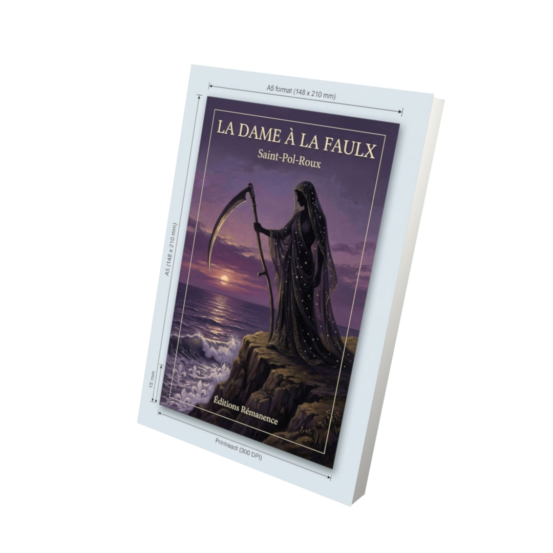 Livre La Dame à la faulx par Saint-Pol-Roux - Vue 3D - Editions Remanence