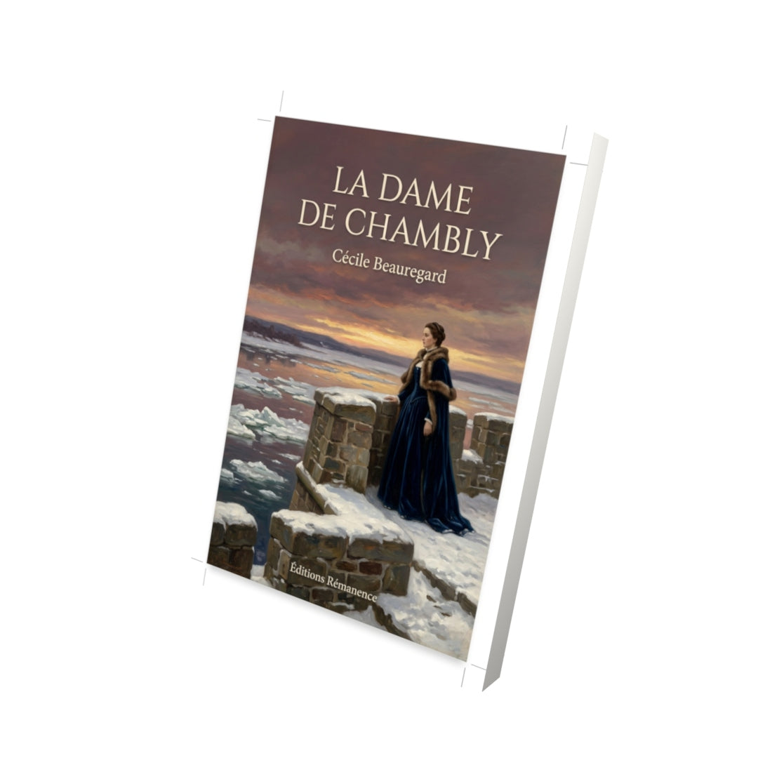Livre La dame de Chambly par Cécile Beauregard - Vue 3D - Editions Remanence