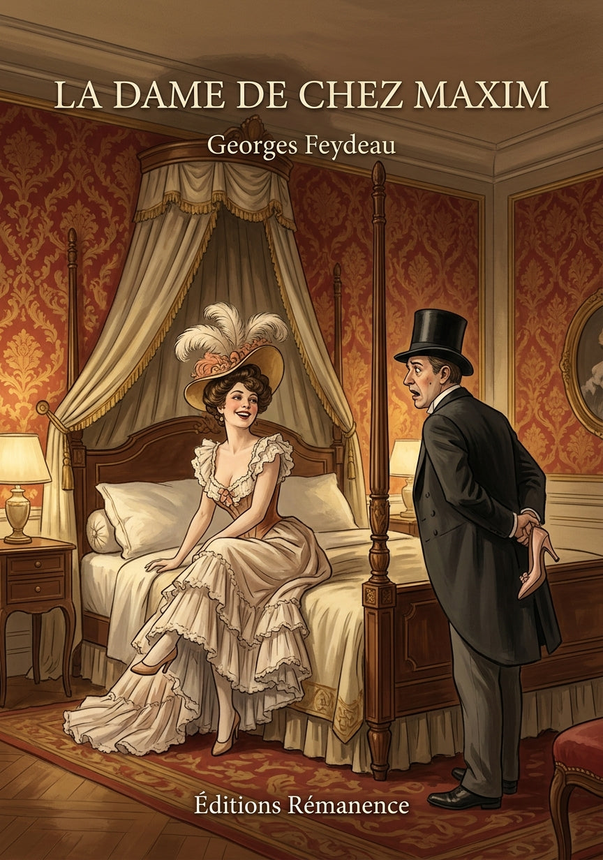 Livre La Dame de chez Maxim par Georges Feydeau - Couverture - Editions Remanence