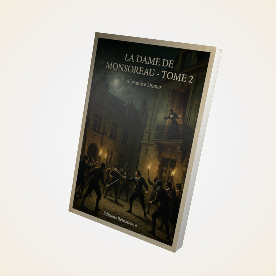 Livre La dame de Monsoreau - Tome 2 - Alexandre Dumas - Couverture 3D