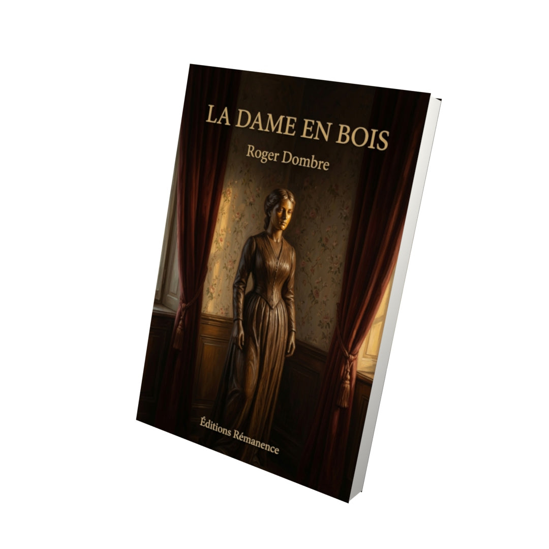 Livre La Dame en bois par Roger Dombre - Vue 3D - Editions Remanence