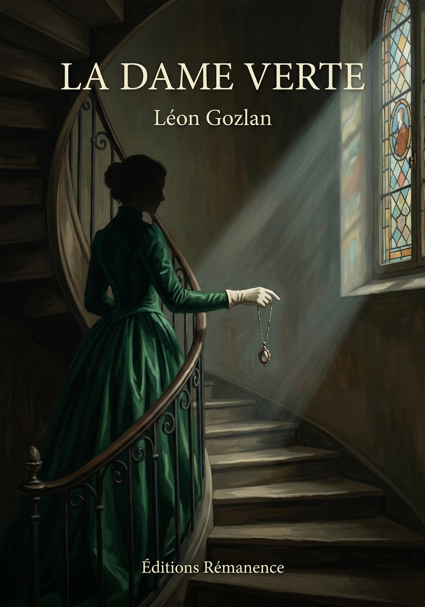 Livre La Dame verte par Léon Gozlan - Couverture - Editions Remanence