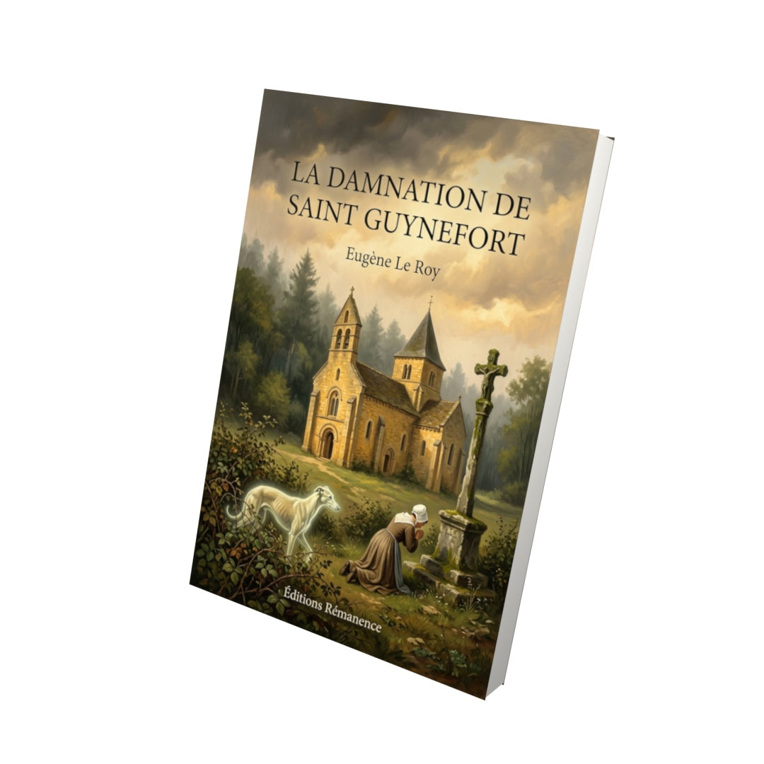 Livre La Damnation de Saint Guynefort par Eugène Le Roy - Vue 3D - Editions Remanence