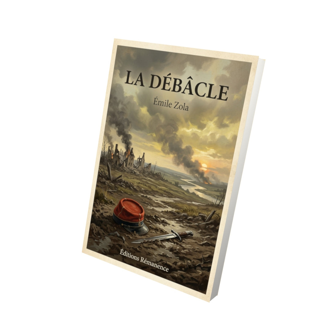 Livre La Débâcle - émile Zola - Vue 3D - Editions Remanence