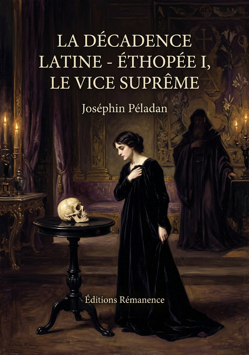 Livre La Décadence latine - Éthopée I, Le Vice suprême par Joséphin Péladan - Couverture - Editions Remanence