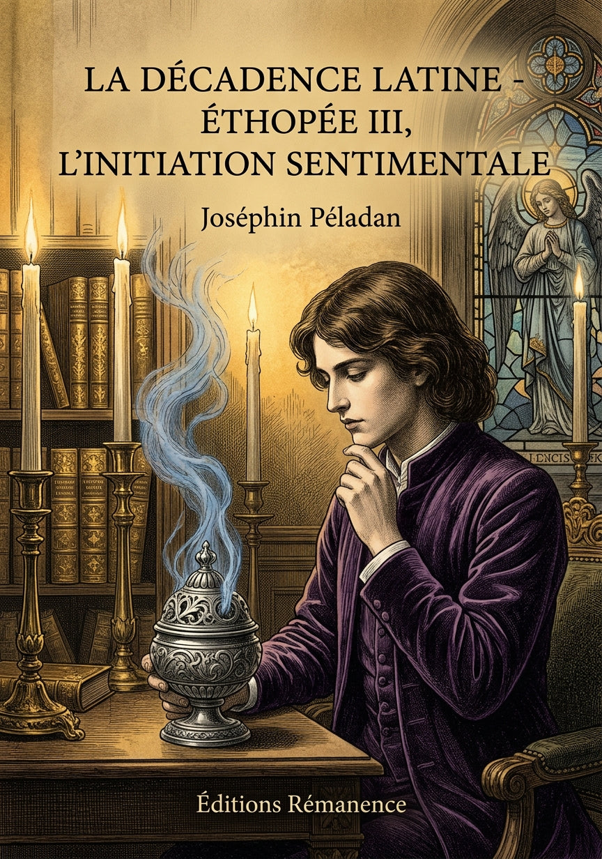 Livre La Décadence latine - Éthopée III, L’Initiation sentimentale par Joséphin Péladan - Couverture - Editions Remanence