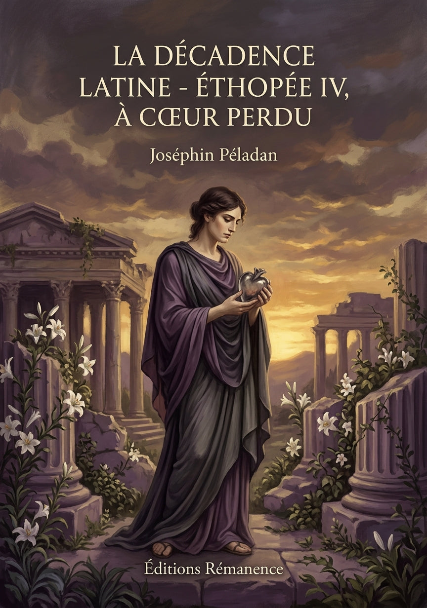 Livre La Décadence latine - Éthopée IV, À Cœur perdu par Joséphin Péladan - Couverture - Editions Remanence