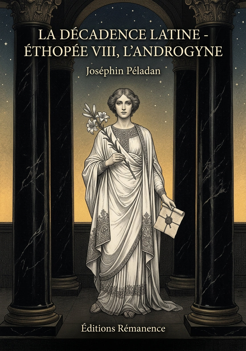 Livre La Décadence latine - Éthopée VIII, L’Androgyne par Joséphin Péladan - Couverture - Editions Remanence