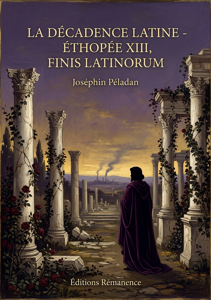 Livre La Décadence latine - Éthopée XIII, Finis Latinorum par Joséphin Péladan - Couverture - Editions Remanence