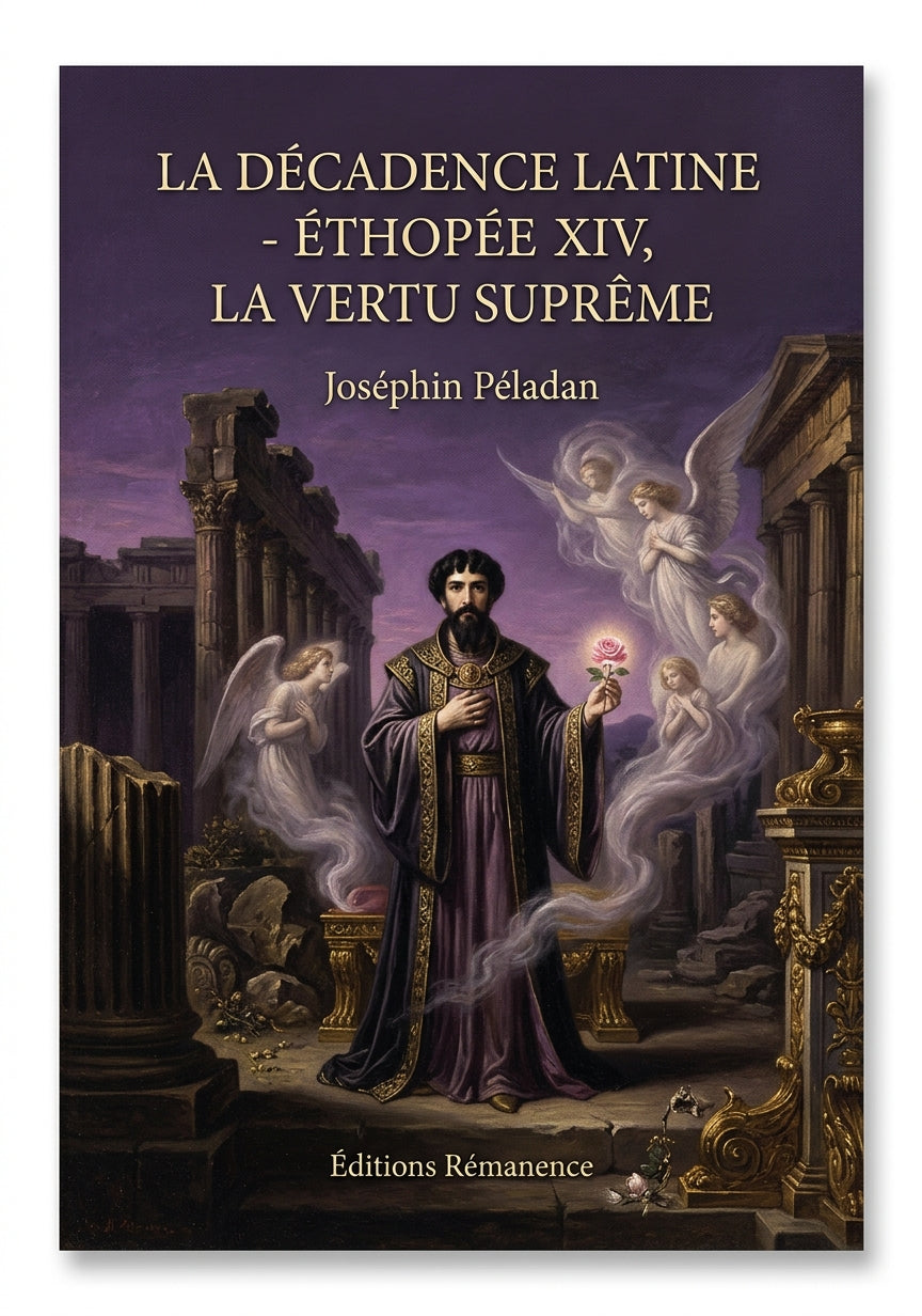 Livre La Décadence latine - Éthopée XIV, La Vertu suprême par Joséphin Péladan - Couverture - Editions Remanence