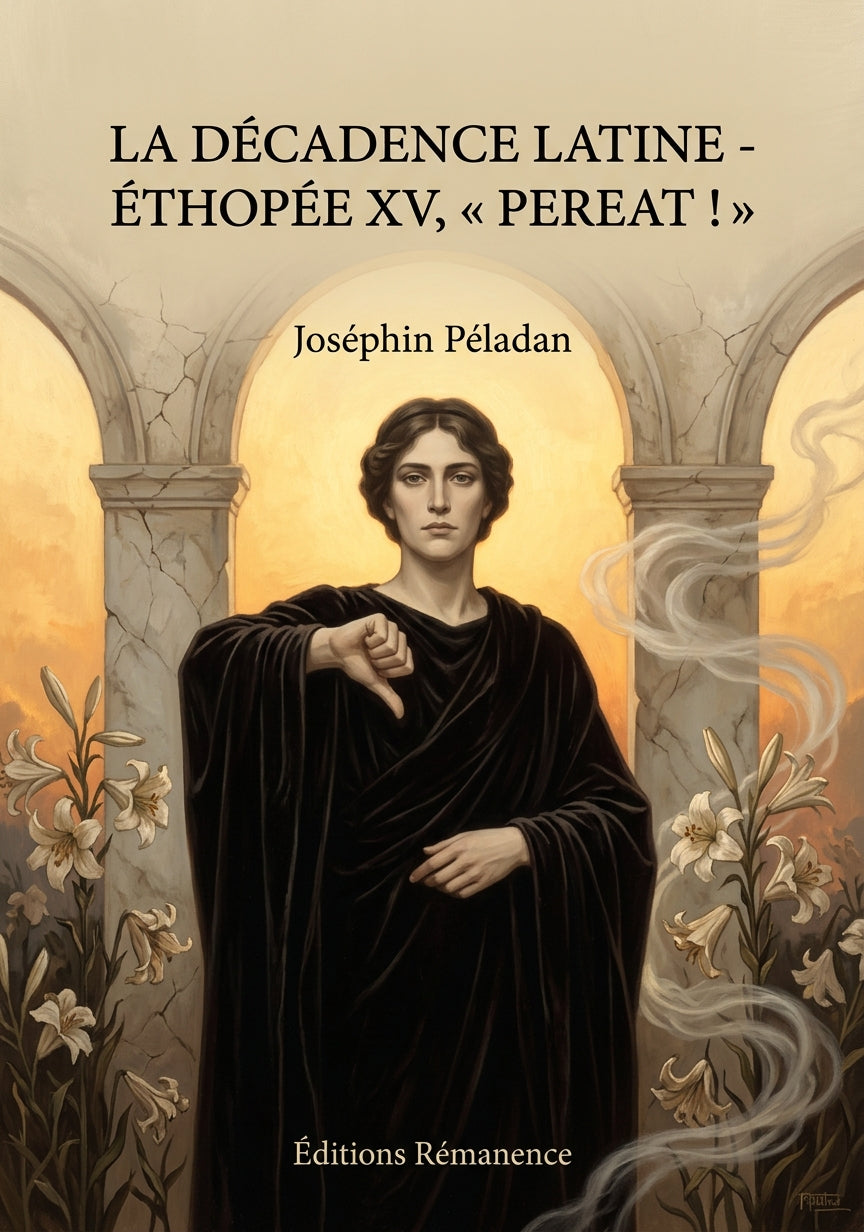 Livre La Décadence latine - Éthopée XV, « Pereat ! » par Joséphin Péladan - Couverture - Editions Remanence