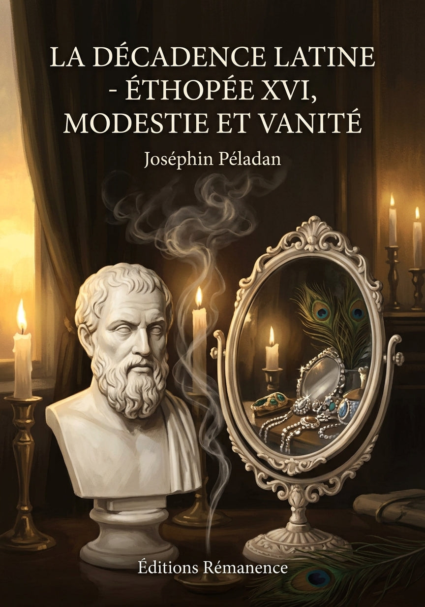 Livre La Décadence latine - Éthopée XVI, Modestie et vanité par Joséphin Péladan - Couverture - Editions Remanence