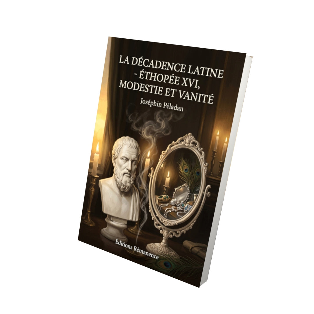 Livre La Décadence latine - Éthopée XVI, Modestie et vanité par Joséphin Péladan - Vue 3D - Editions Remanence