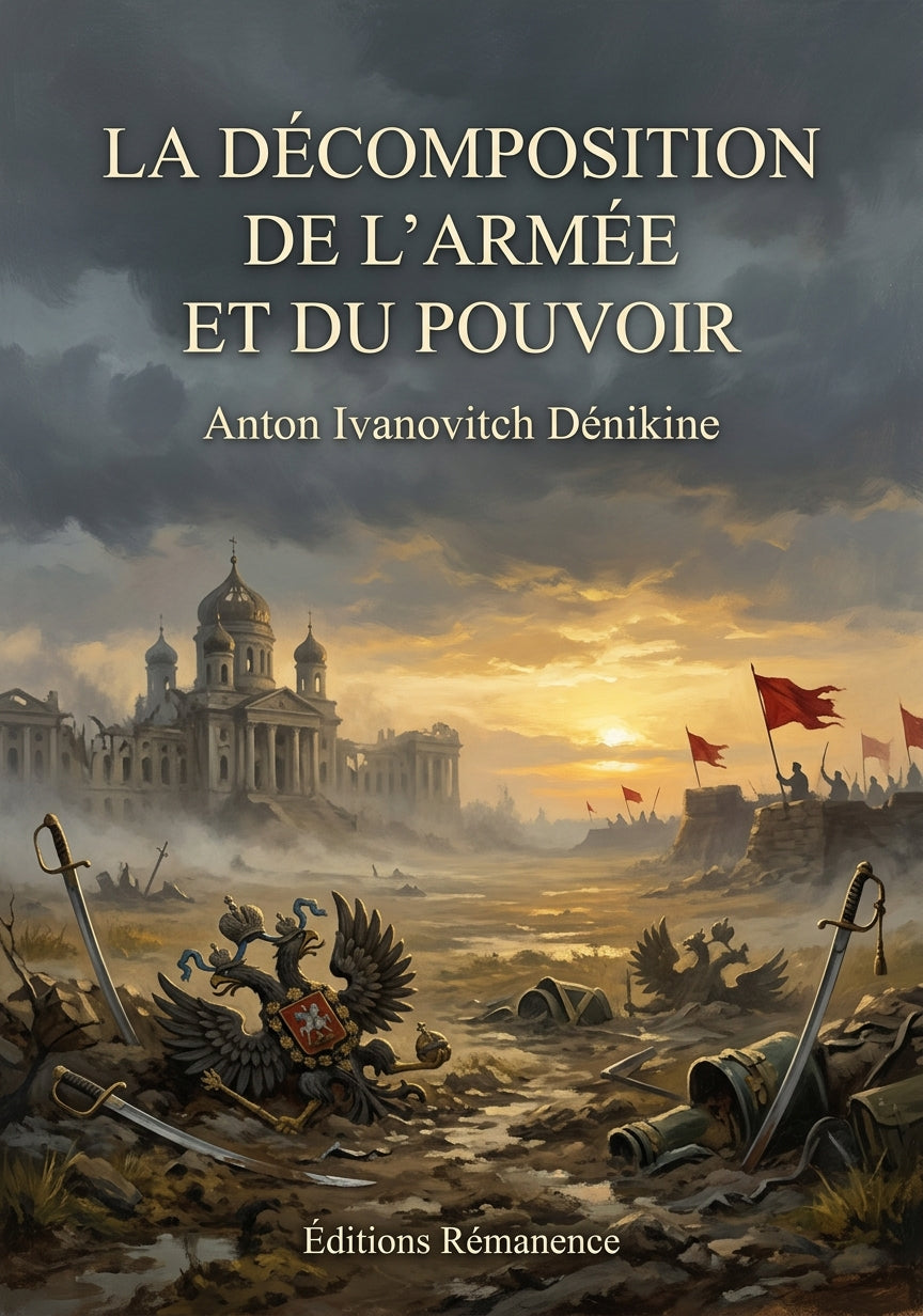 Livre La Décomposition de l’armée et du pouvoir par Anton Ivanovitch Dénikine - Couverture - Editions Remanence