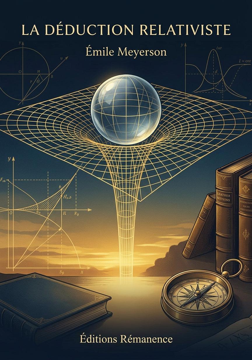 Livre La déduction relativiste par Émile Meyerson - Couverture - Editions Remanence