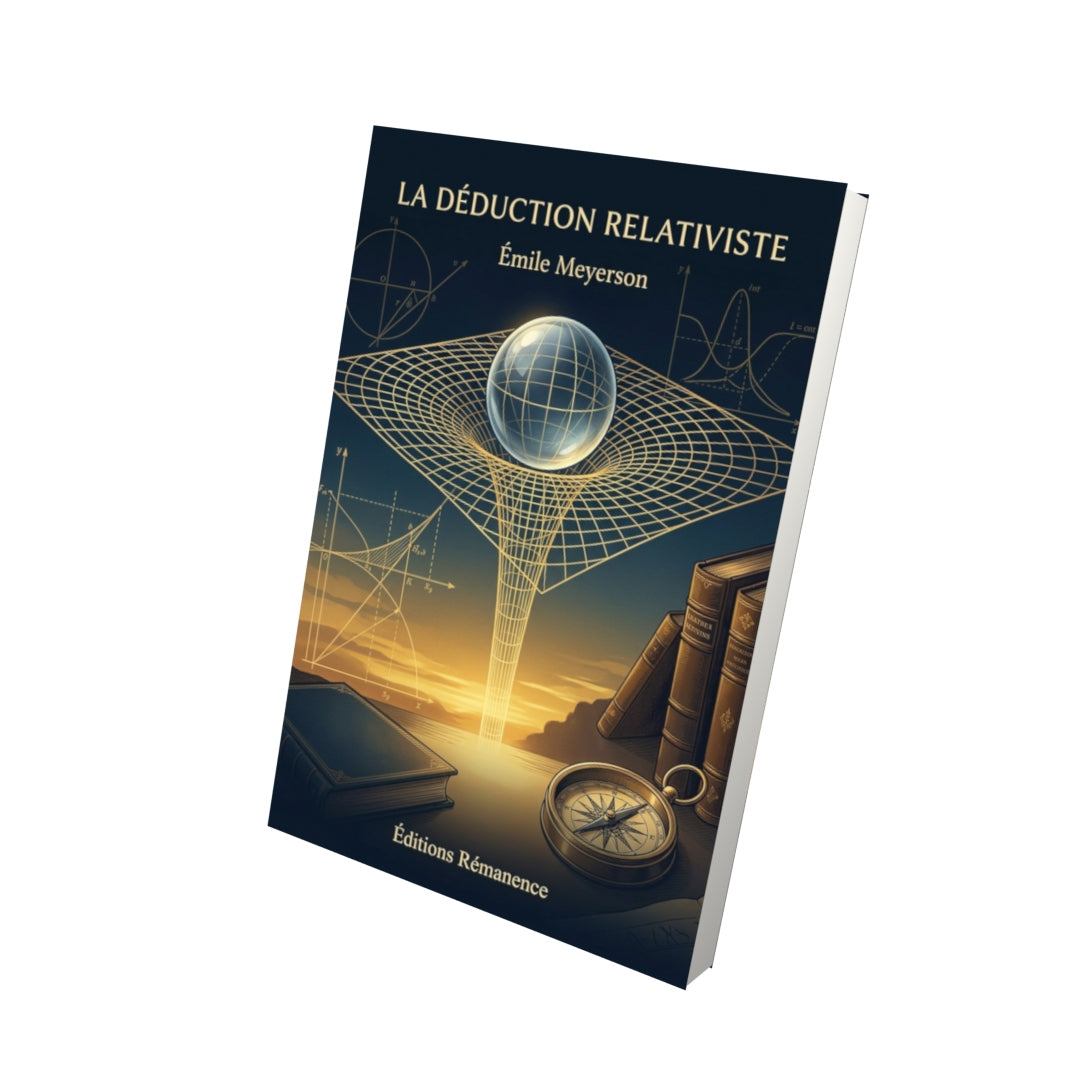 Livre La déduction relativiste par Émile Meyerson - Vue 3D - Editions Remanence