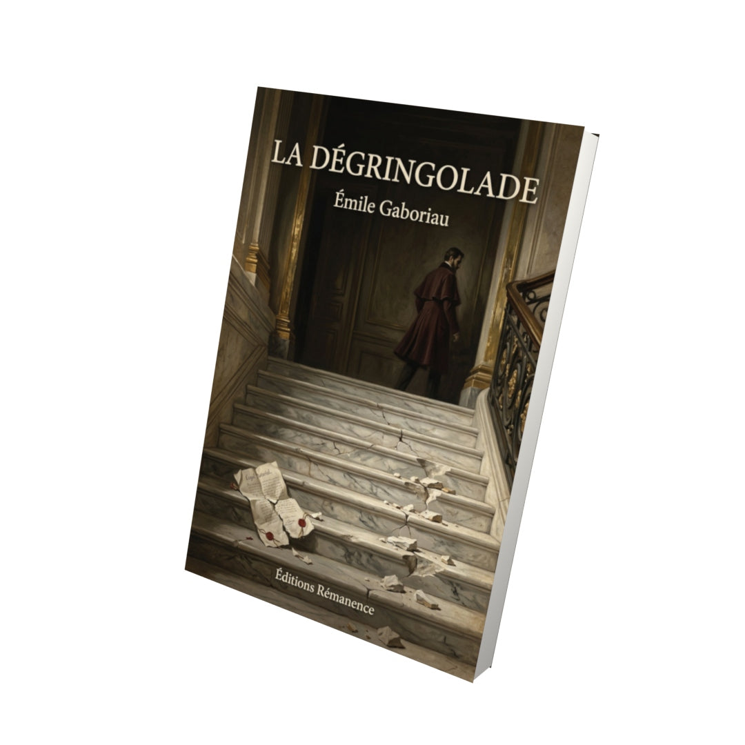 Livre La dégringolade - Émile Gaboriau - Vue 3D - Editions Remanence