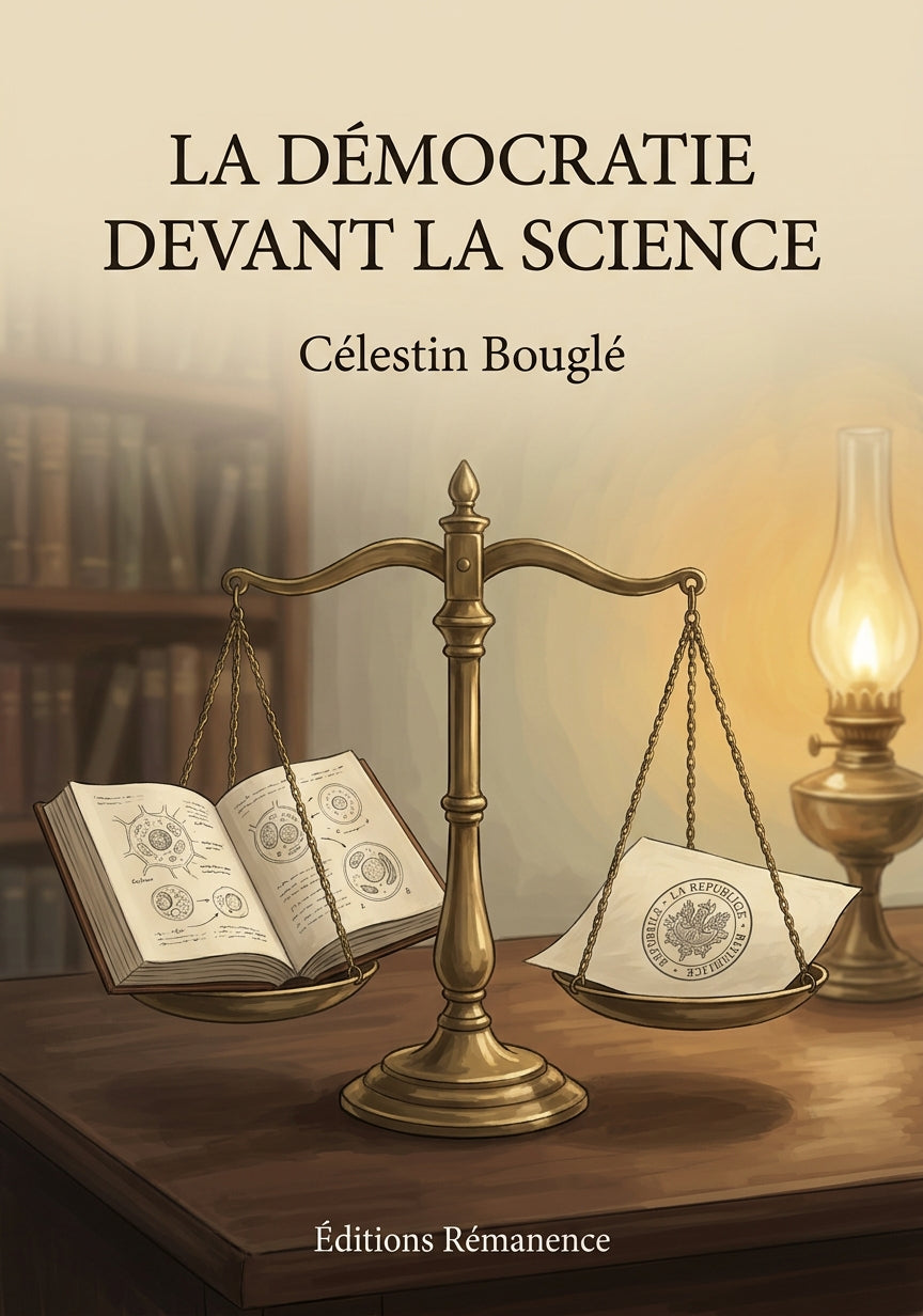 Livre La Démocratie devant la science par Célestin Bouglé - Couverture - Editions Remanence