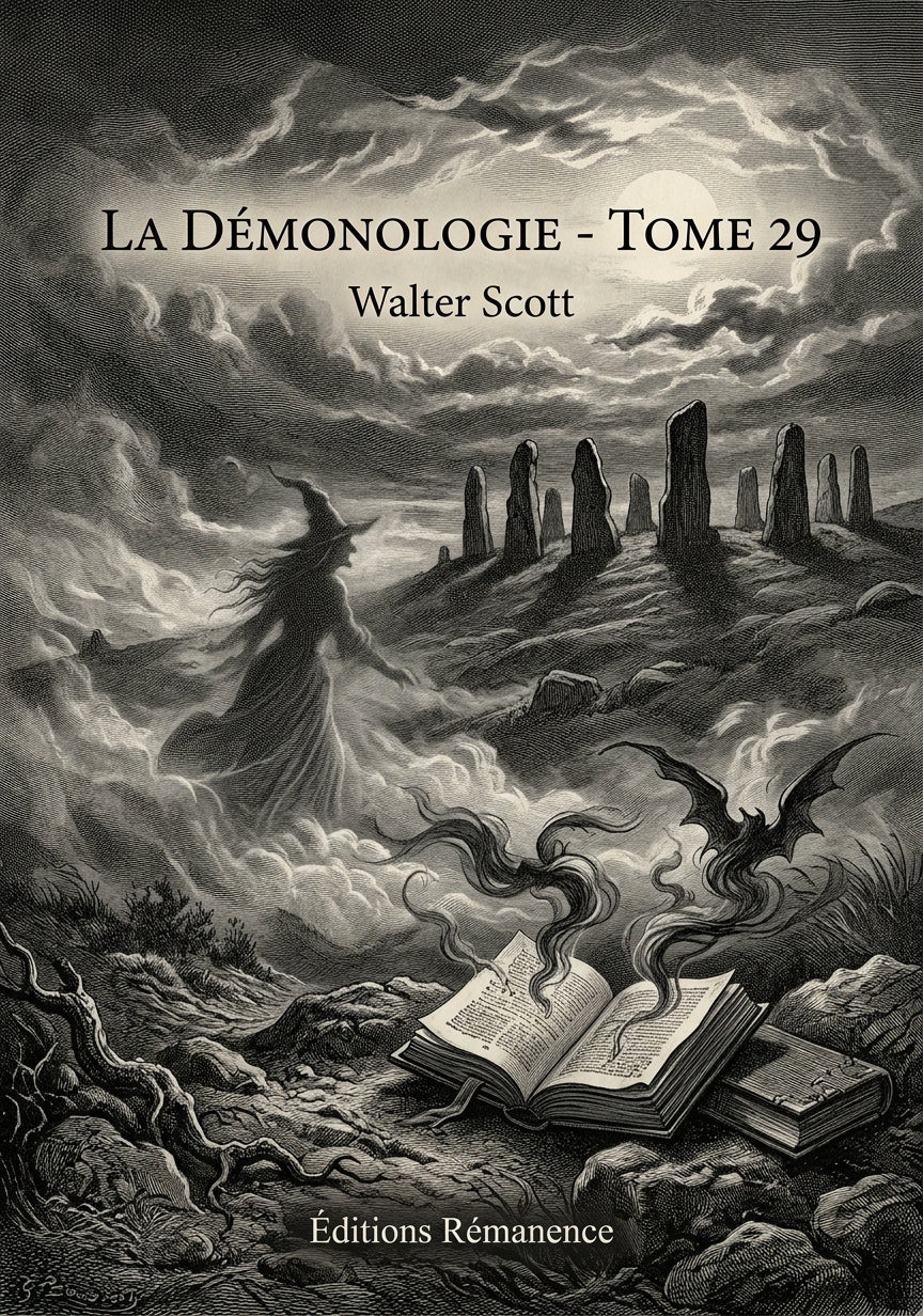 Livre La Démonologie - Tome 29 par Walter Scott - Couverture - Editions Remanence